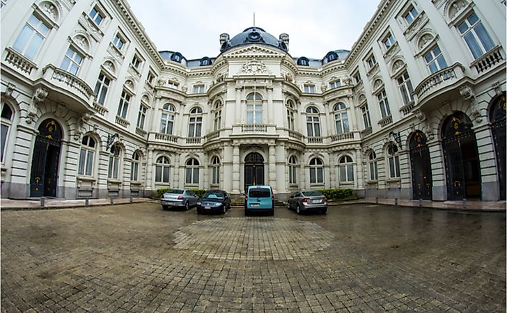 Federal Parliament of Belgium also known as "the 16 of Rue de la Loi. Editorial credit: pql89 / Shutterstock.com