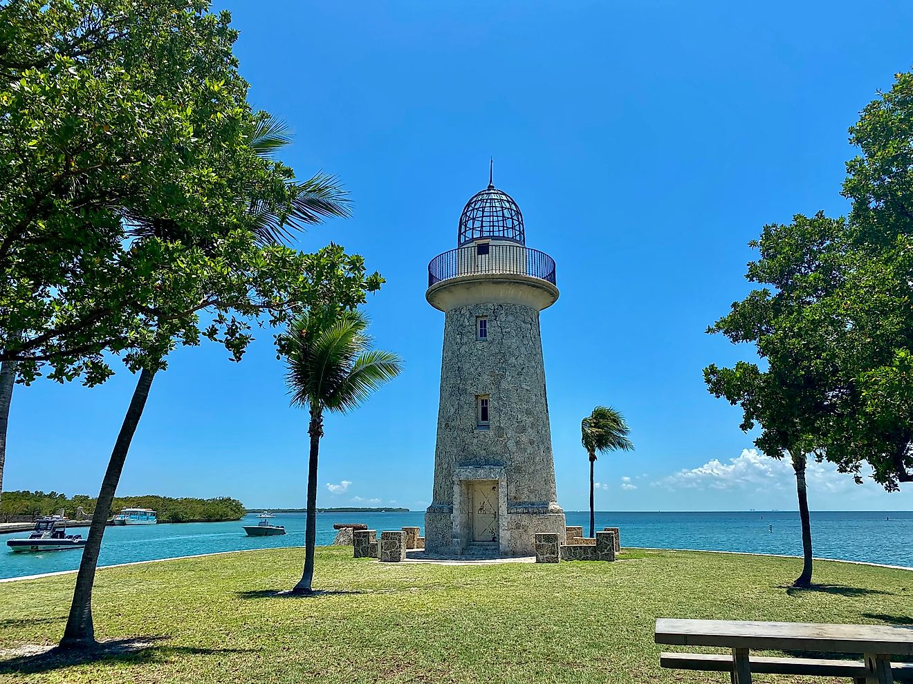 Lighthouse in Biscayne National Park, Florida.
