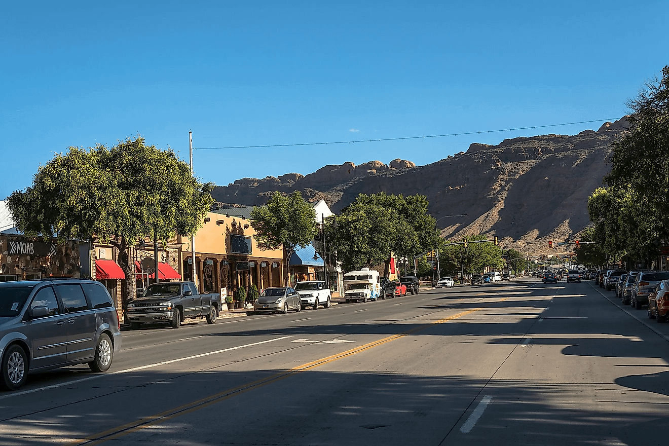 Main Street in Moab, Utah.