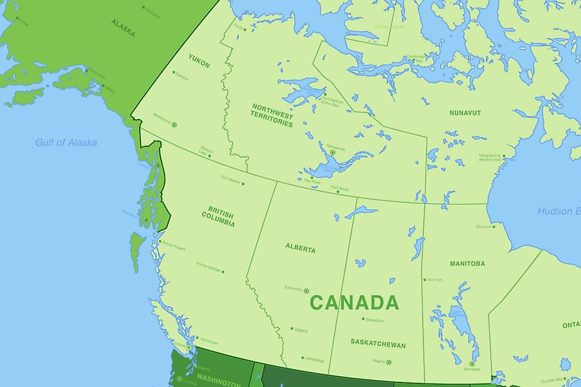 The Insular Belt runs alongs northern North America's west coast. 