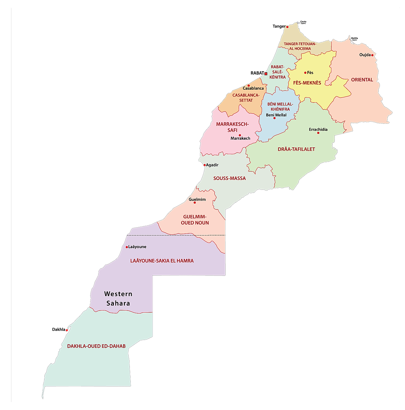 Mapas De Marruecos Atlas Del Mundo