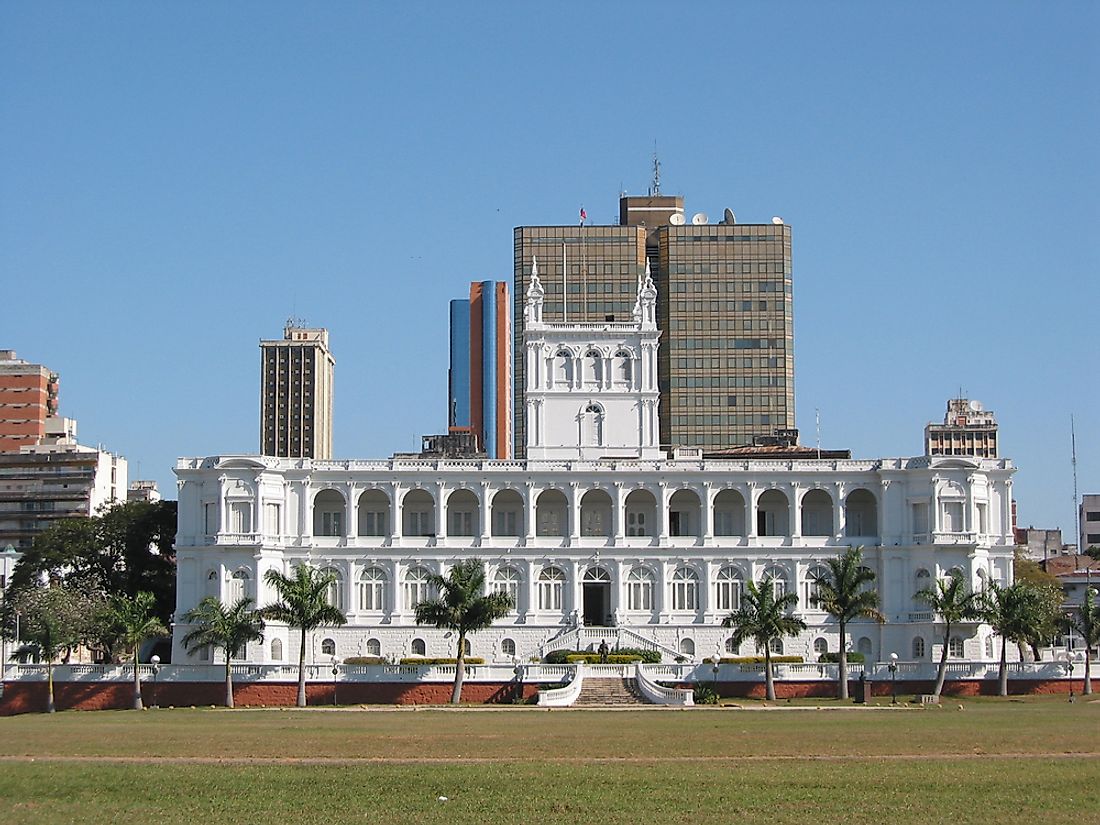 The Palacio de los López, the office of the President of Paraguay.