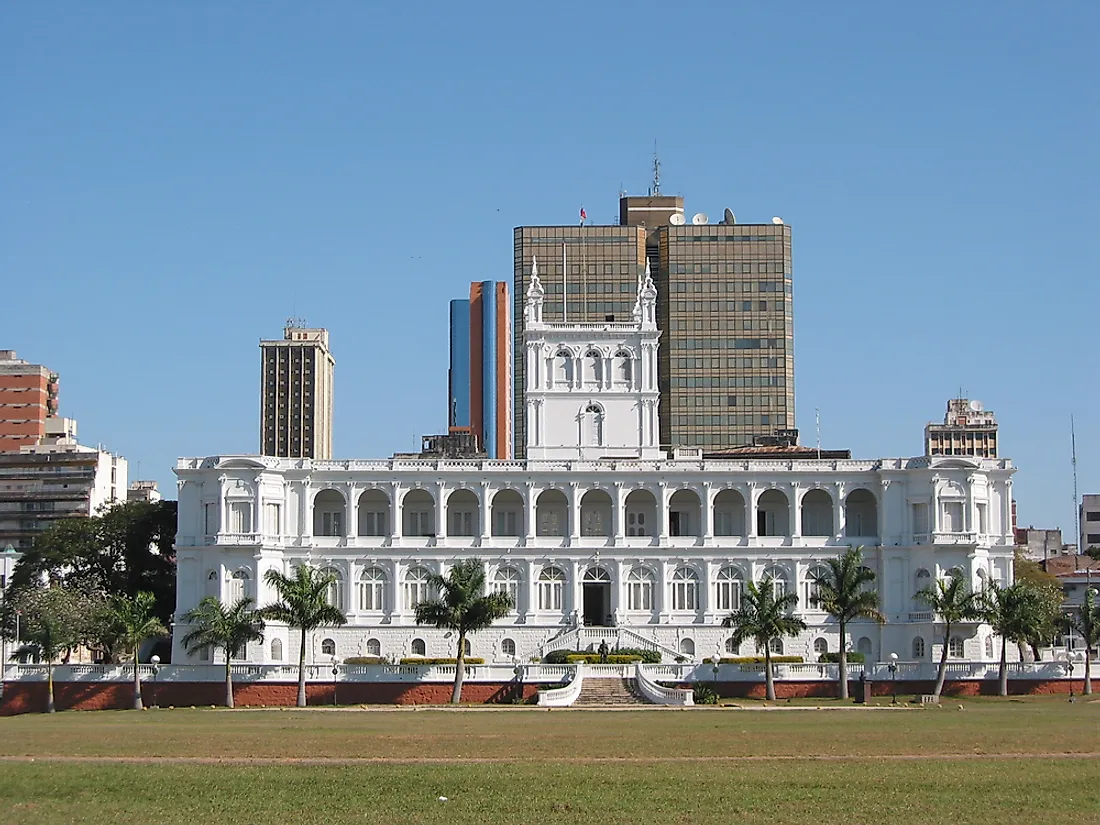 The Palacio de los López, the office of the President of Paraguay.