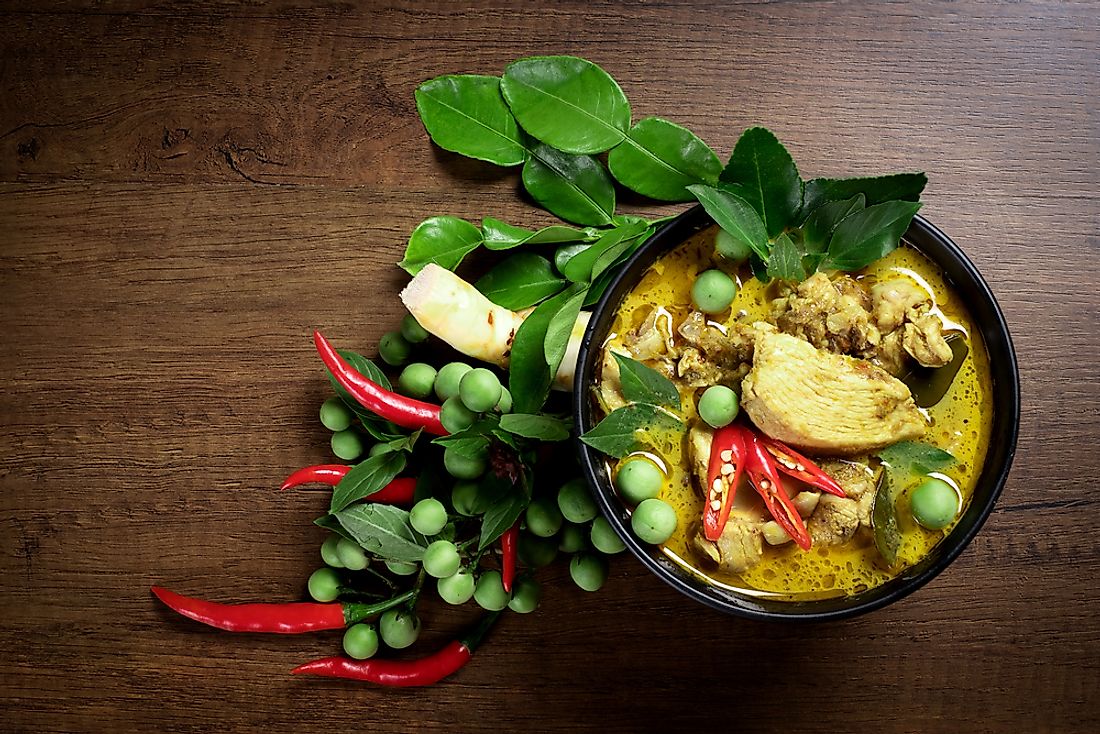 A spicy Thai curry dish. 