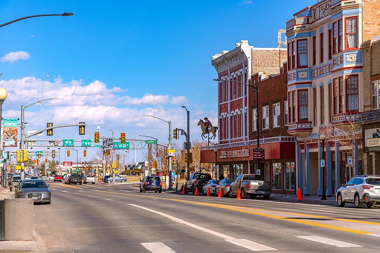Downtown Laramie, Wyoming. Editorial credit: Ken Wolter / Shutterstock.com