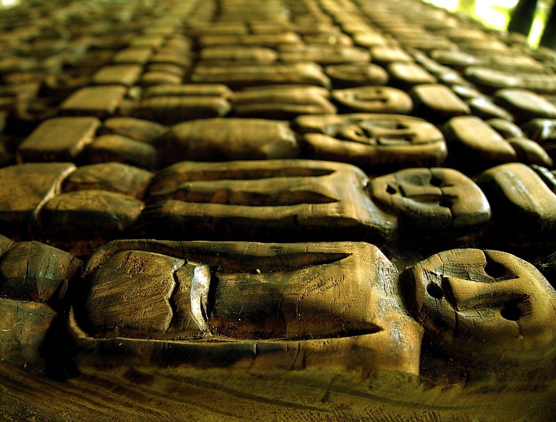 Carved indigenous carvings from the Philippines. 