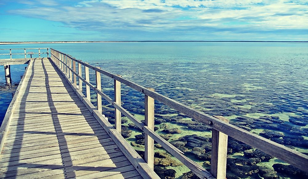 The Hamelin Pool Marine Nature Reserve includes a 656-foot boardwalk.