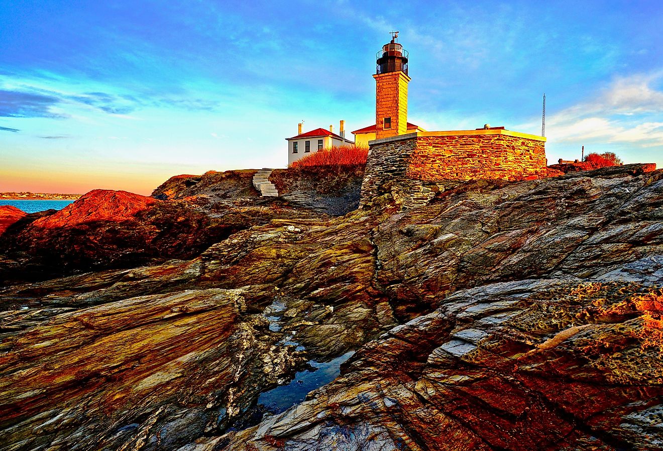 Beavertail Light House, Winter Solstice, Jamestown, RI.