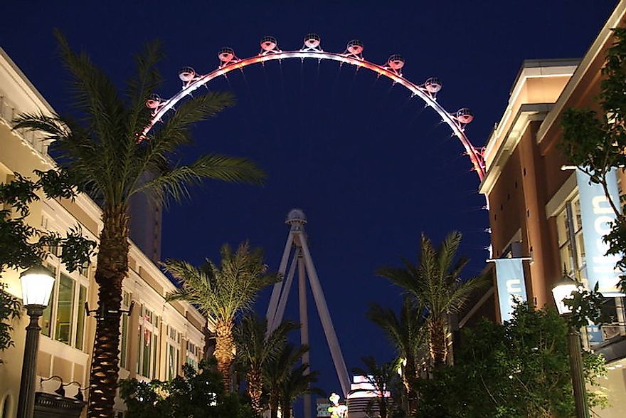 The Las Vegas High Roller is the tallest Ferris wheel in the world