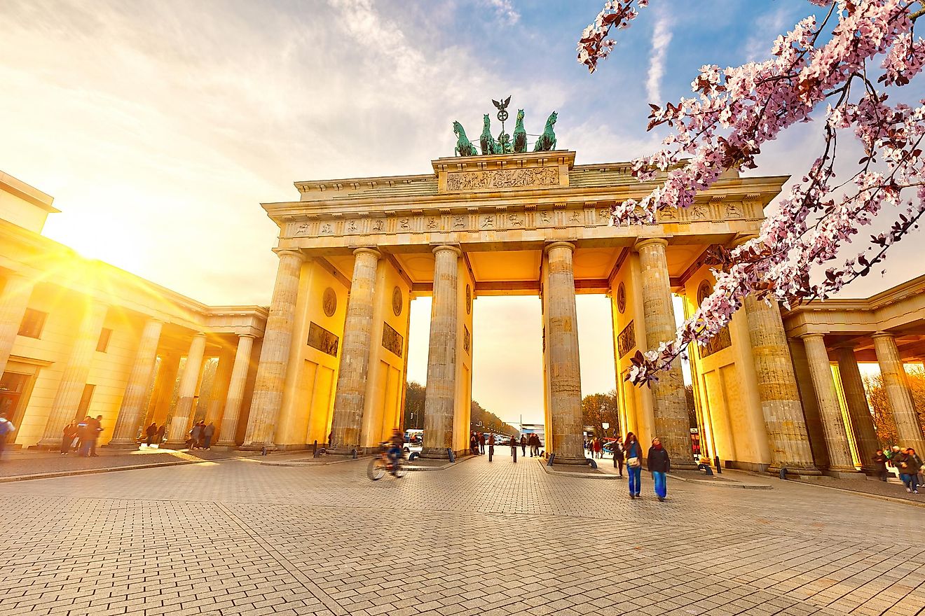 The Brandenburg Gate.