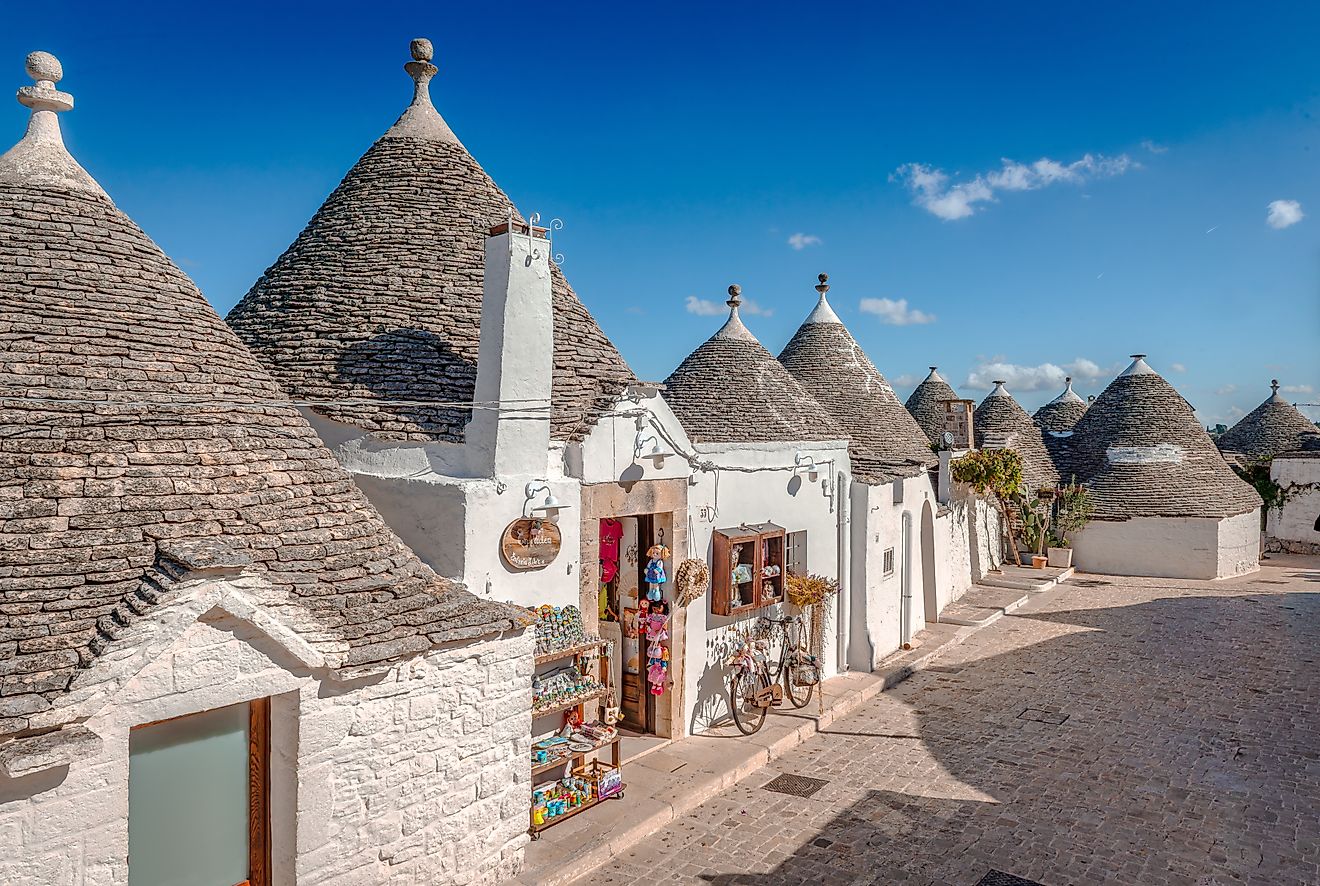 The trulli of Alberobello have been designated as a UNESCO World Heritage Site since 1996.