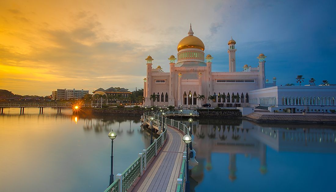 A mosque in Brunei. 