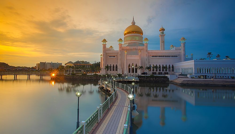 A mosque in Brunei. 