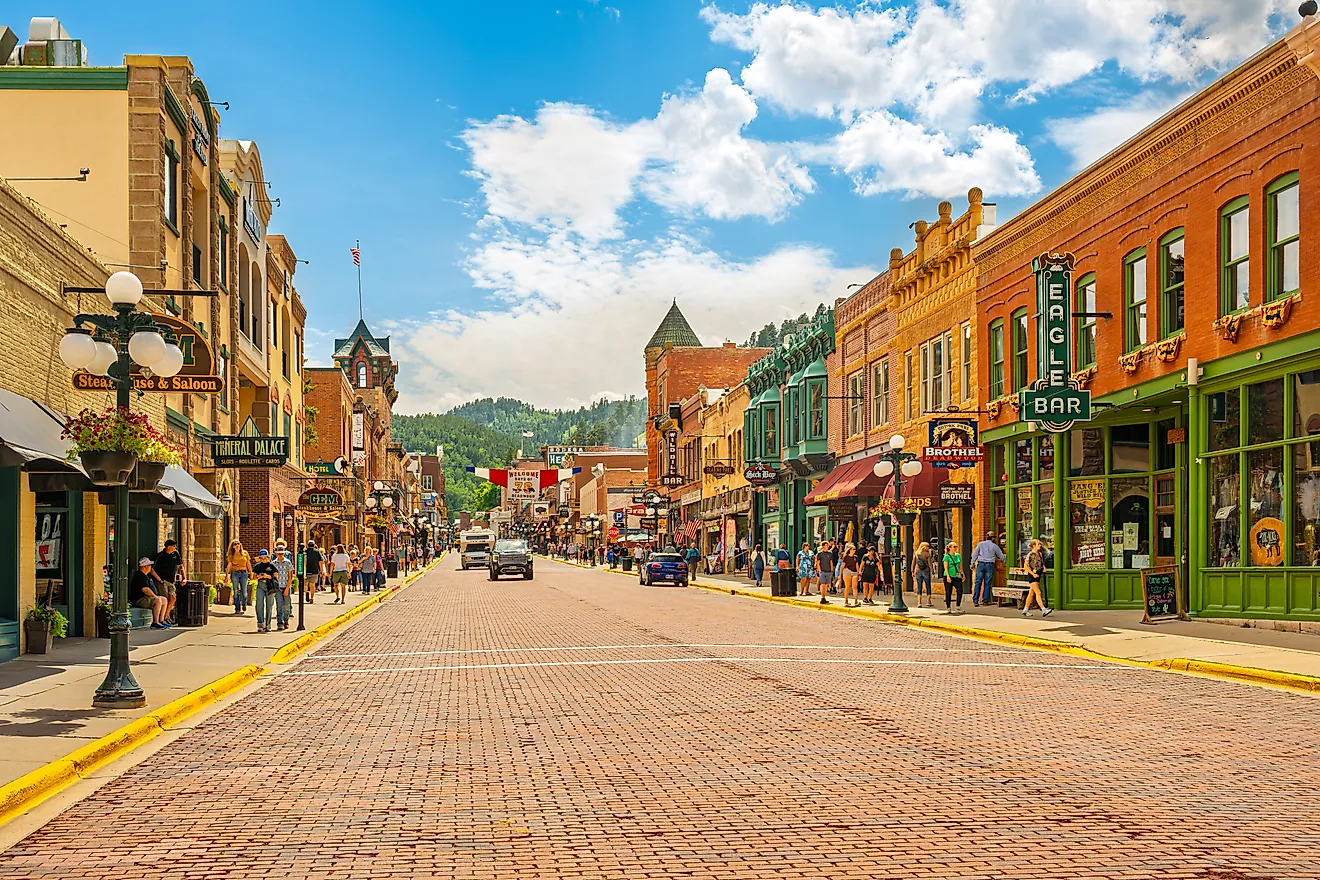 Main Street in Deadwood, South Dakota.