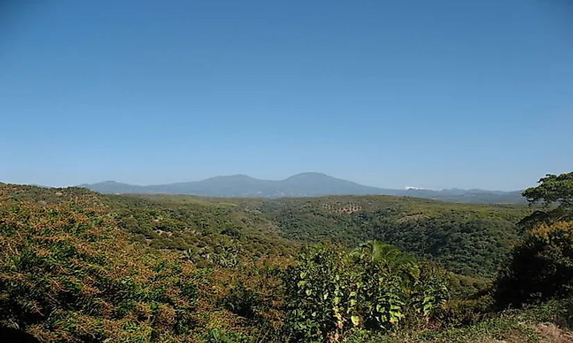 The mountainous landscape of Paraguay.