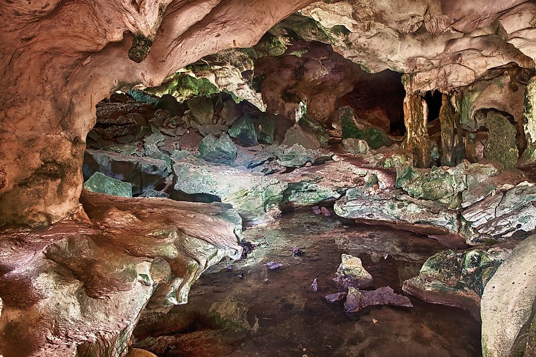 The interior of a Conch Bar cave. 