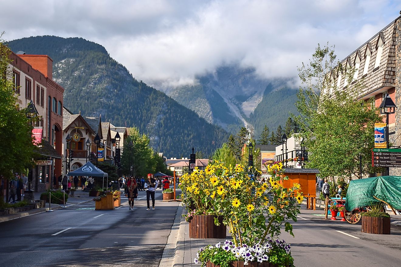 Downtown Banff, Alberta, Canada. Image credit: JulieK2 / Shutterstock.com.
