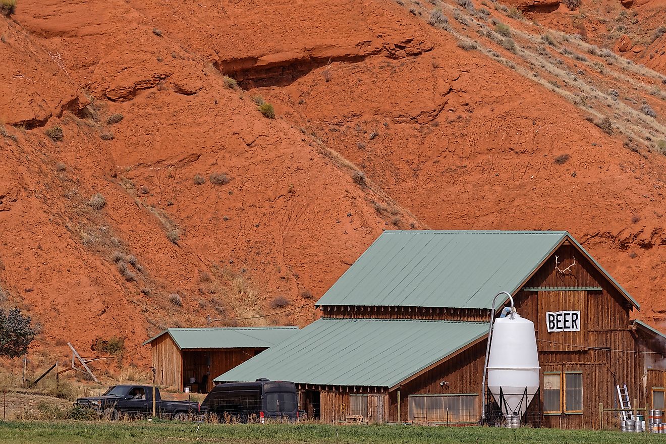 A countryside brewery in Ten Sleep, Wyoming