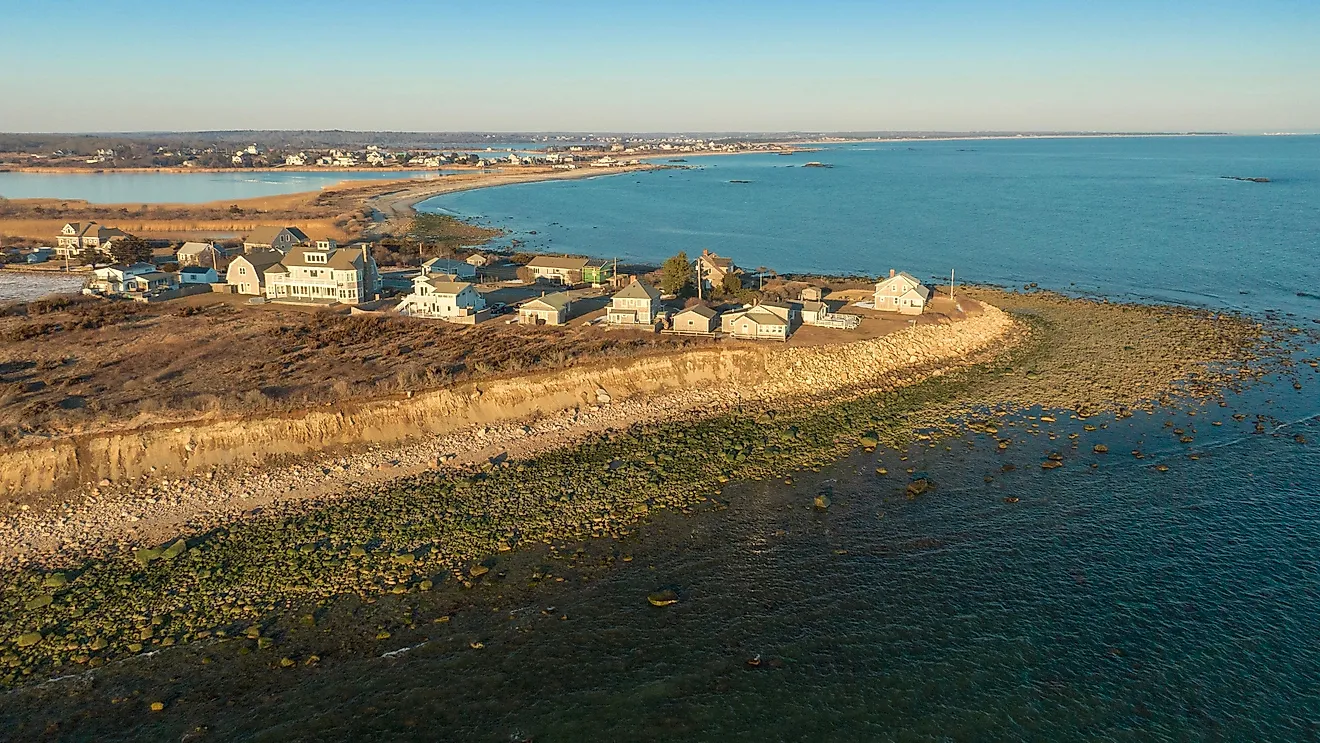 Overlooking South Shore Beach in Little Compton, Rhode Island.
