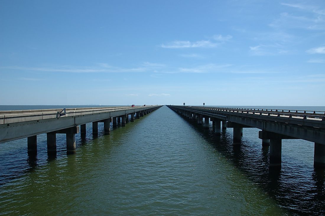 The Lake Pontchartrain Causeway is the longest bridge in North America, although this claim has been disputed. 