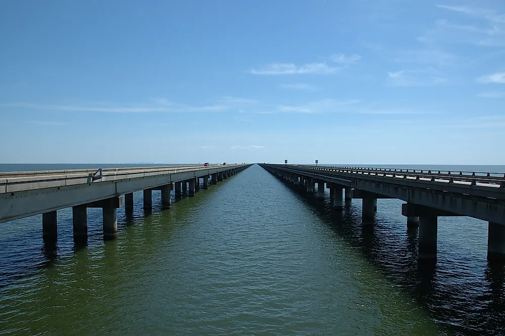 The Lake Pontchartrain Causeway is the longest bridge in North America, although this claim has been disputed. 