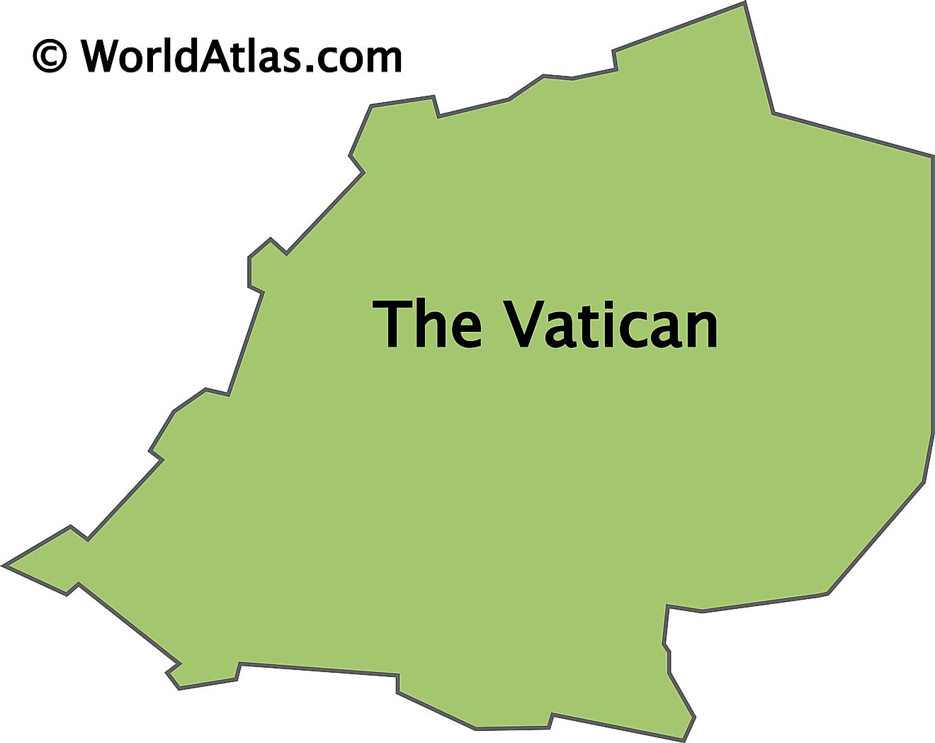 Outline Map of Vatican City