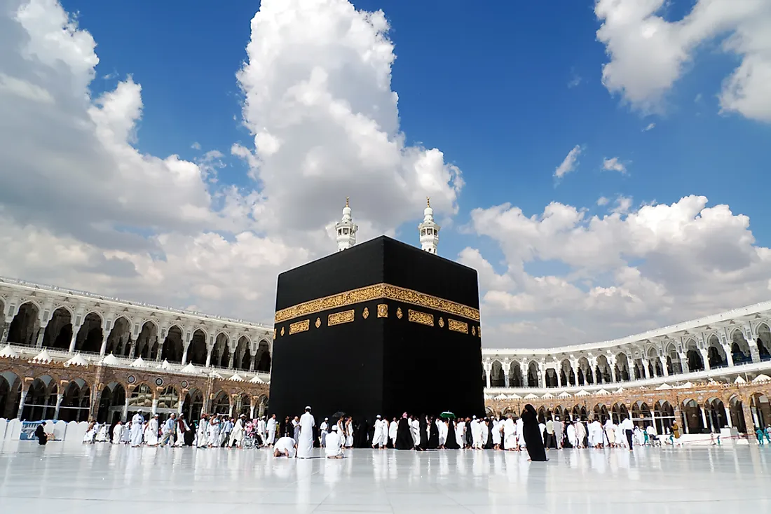 Kaaba in Masjid Al Haram, Mecca, Saudi Arabia. 