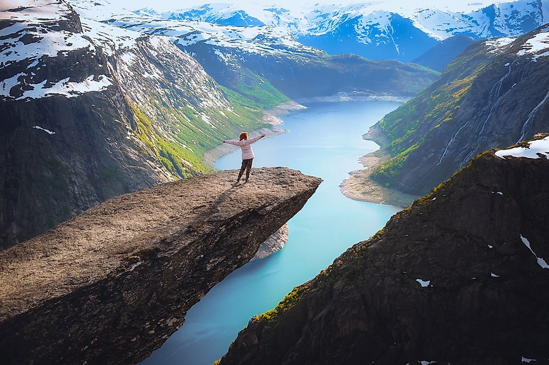 The picture-perfect Trolltunga. 