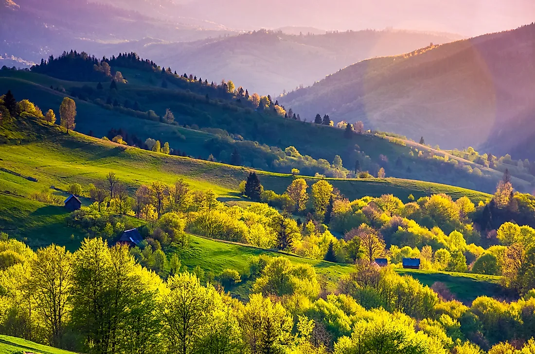 The Carpathians in Ukraine. 