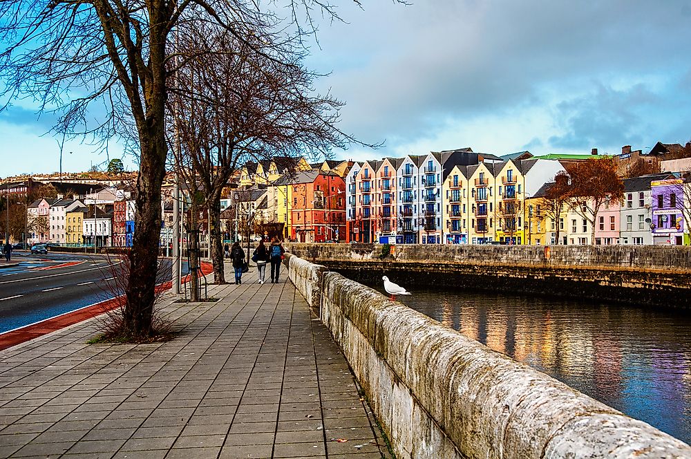 The boardwalk of Cork, Ireland. 