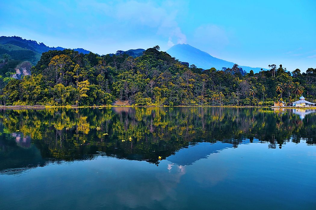 Mount Sinabung in Indonesia.