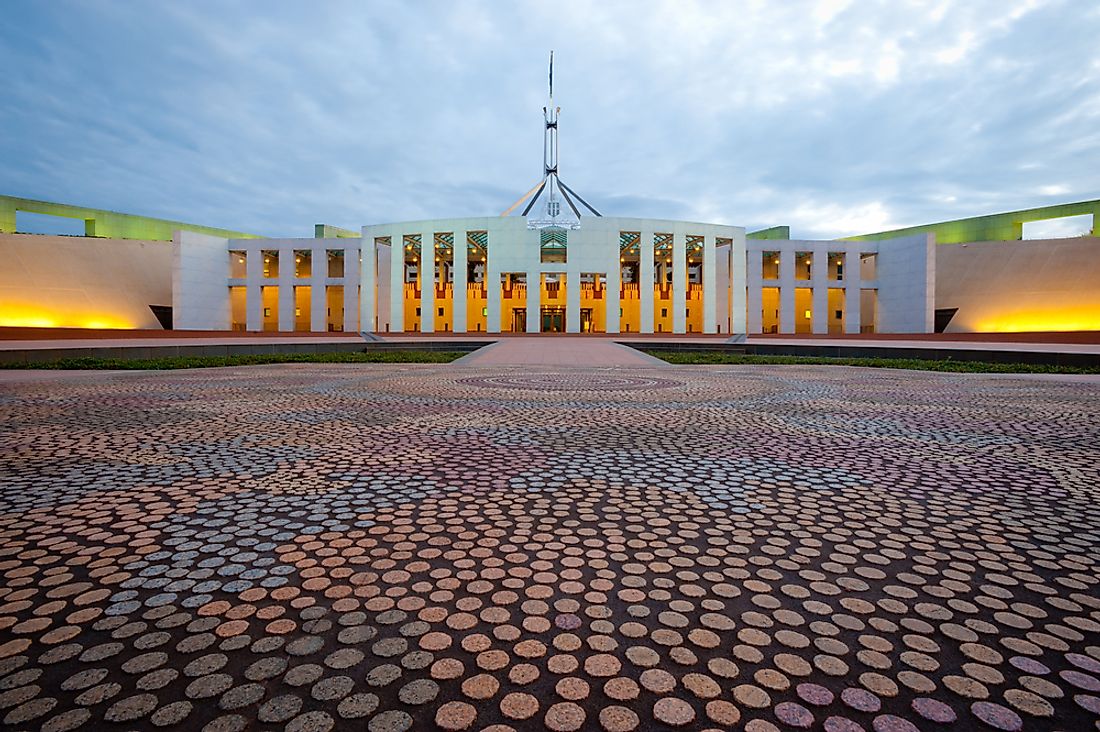 Australia's parliament in Canberra, ACT. 