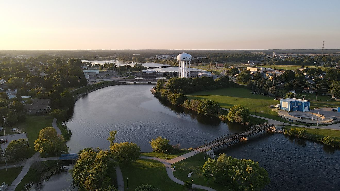 Alpena, Michigan, looking toward Lake Besser.