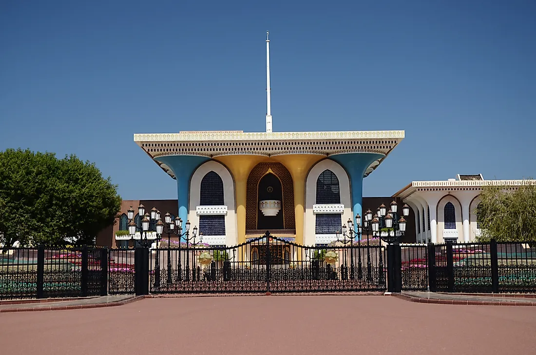 The Palace of the Sultan of Oman. 