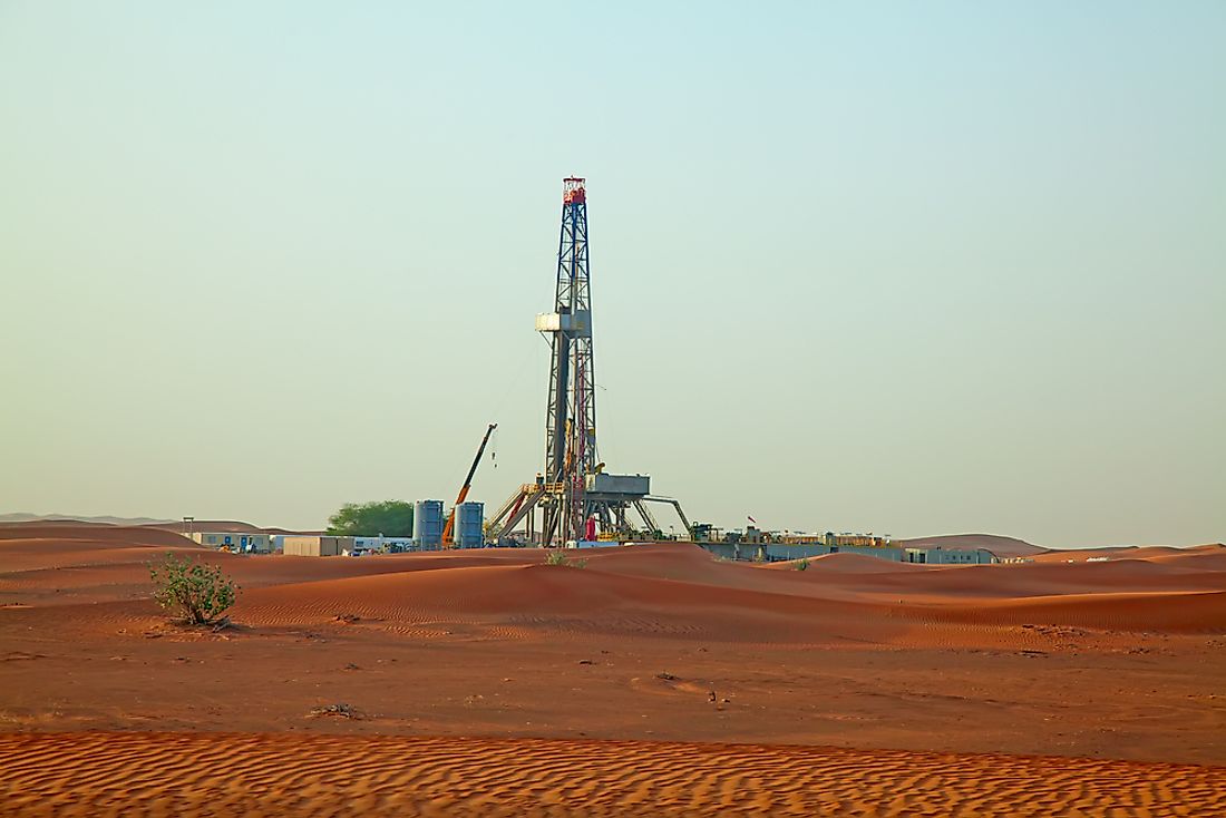An oil field in the UAE. 