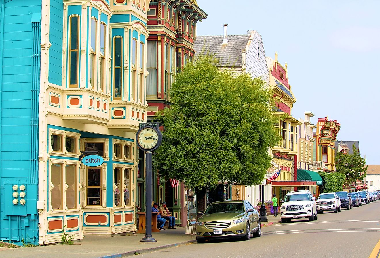 Vintage buildings and people in Ferndale, California. Image credit photojohn830 via Shutterstock