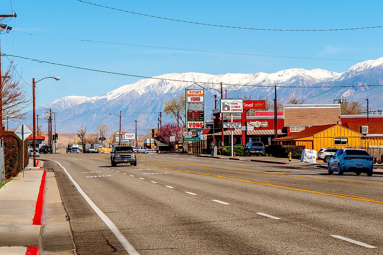 Street view in Bishop, California. Editorial credit: 4kclips / Shutterstock.com
