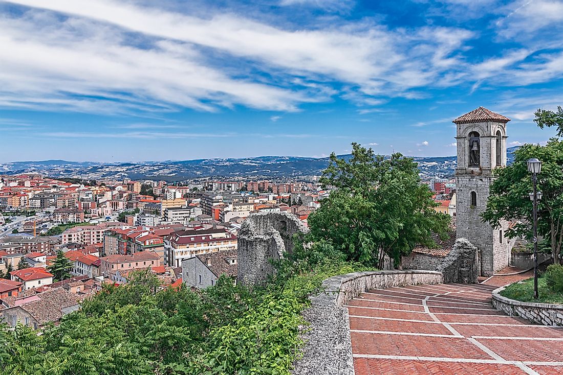 Campobasso, a city in the south of Italy. 