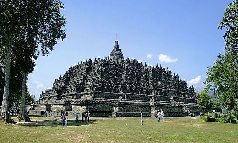Borobudur Temple Compound in Indonesia is a cultural UNESCO World Heritage Site in the country.