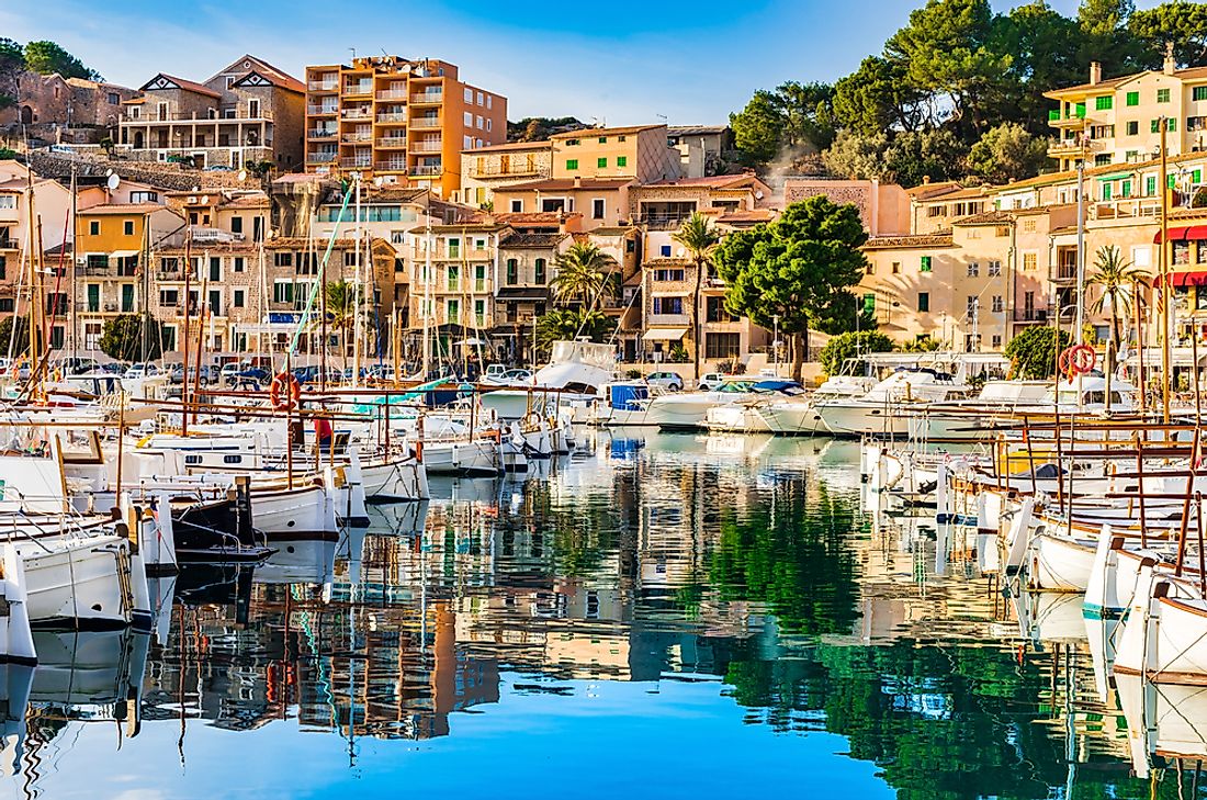 Port de Soller, Majorca Island, Spain. 