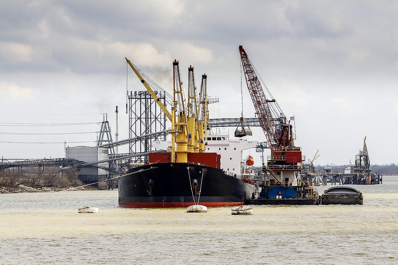 The Port of Louisiana is the largest port in the United States. 