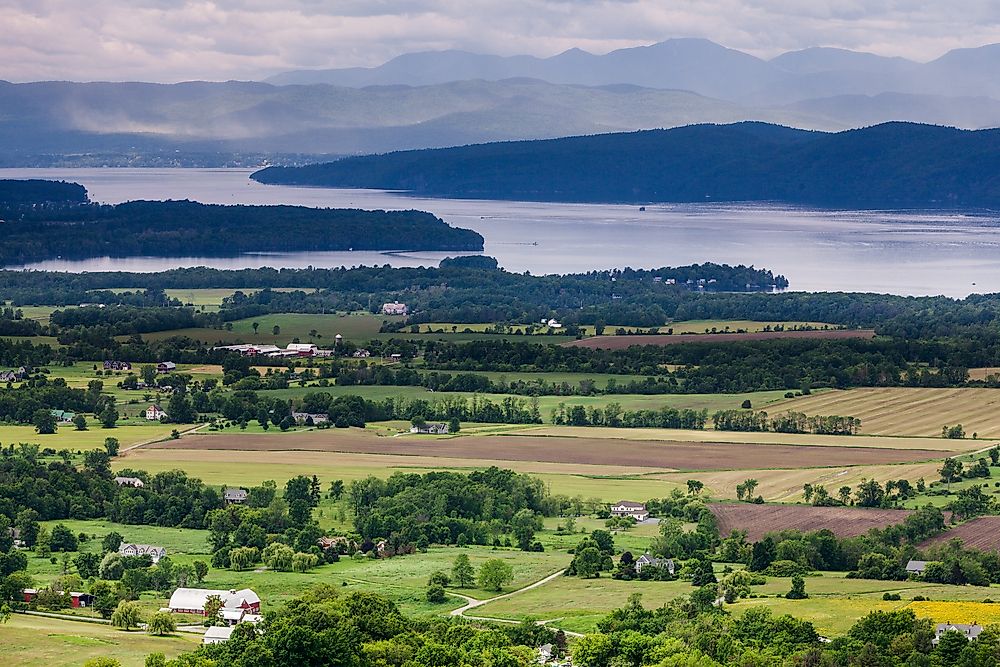 Lake Champlain as seen in Vermont. Local legend has for years maintained that a sea monster can be found in the lake. 