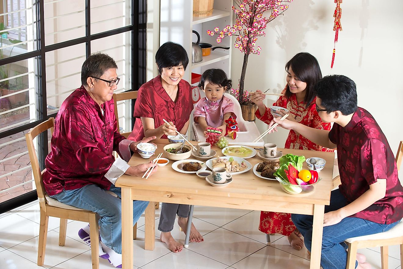 Chinese New Year reunion dinner.