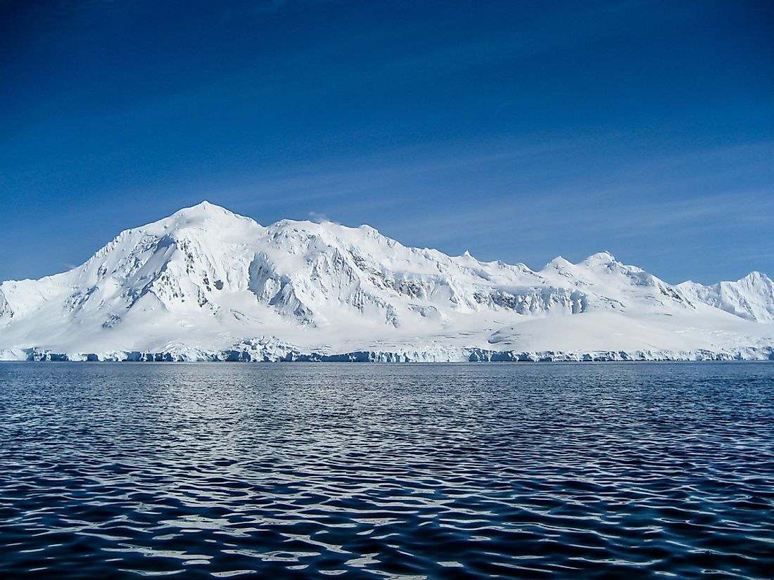 The temperatures of the Antarctica's Southern Ocean are influenced by winds and currents that encircle the ocean.