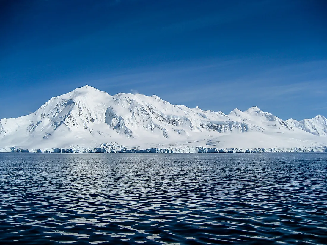 The temperatures of the Antarctica's Southern Ocean are influenced by winds and currents that encircle the ocean.