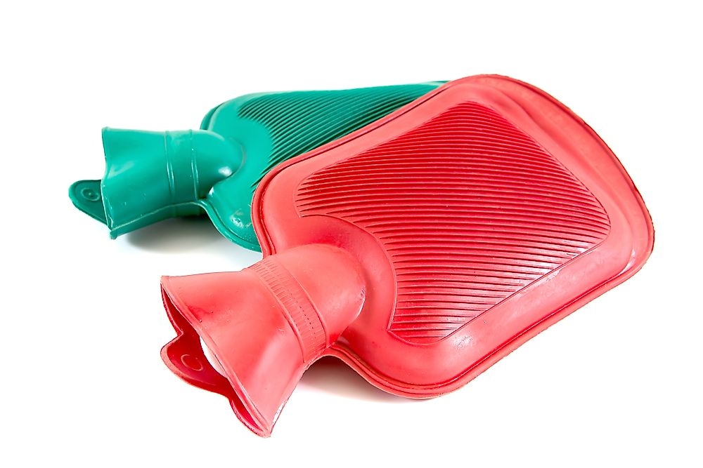 Silicon is used as a material in a number of objects, including hot water bottles.