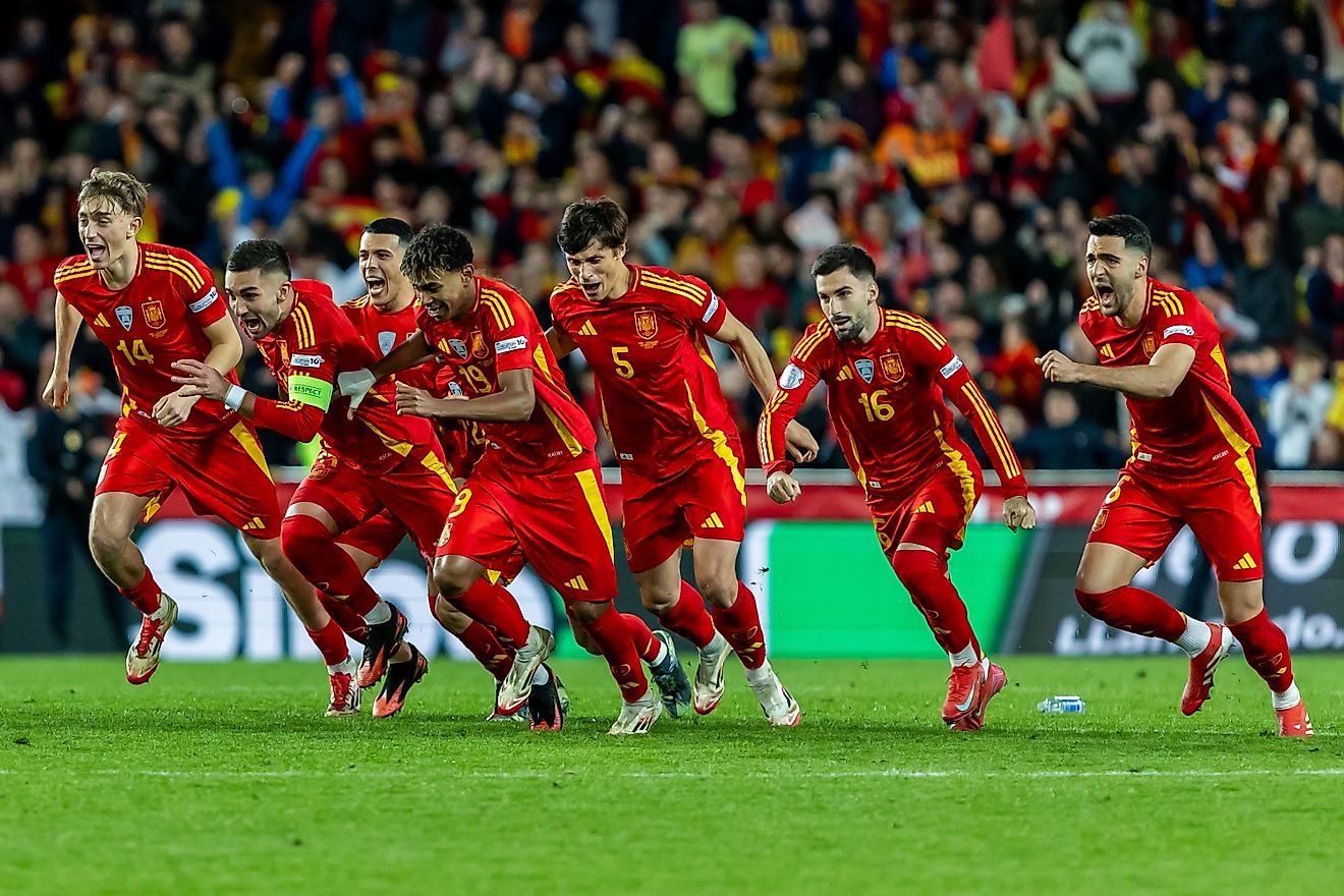 UEFA Nations League quarterfinals between Spain and the Netherlands.Editorial credit: SPORT PRESS MEDIA / Shutterstock.com