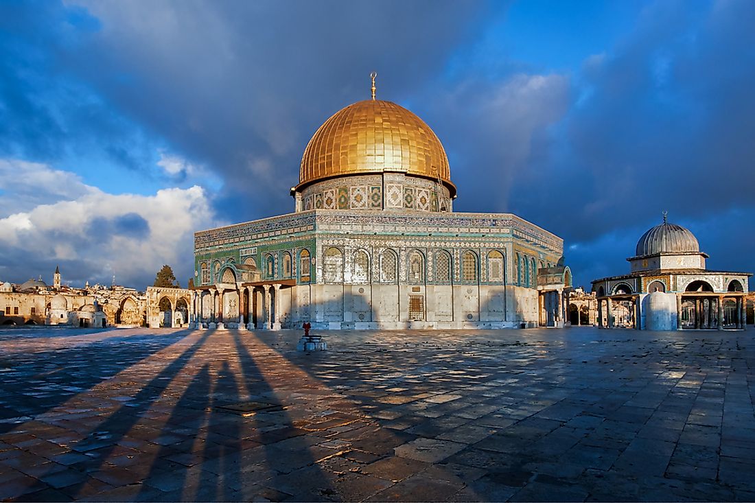 Dome of the Rock in Jerusalem, Palestine. 