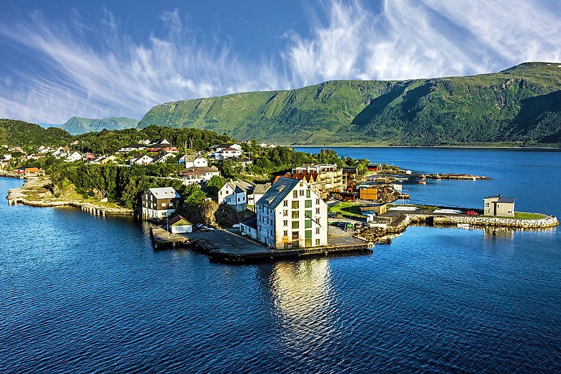 The unique view of Ålesund, Norway. 