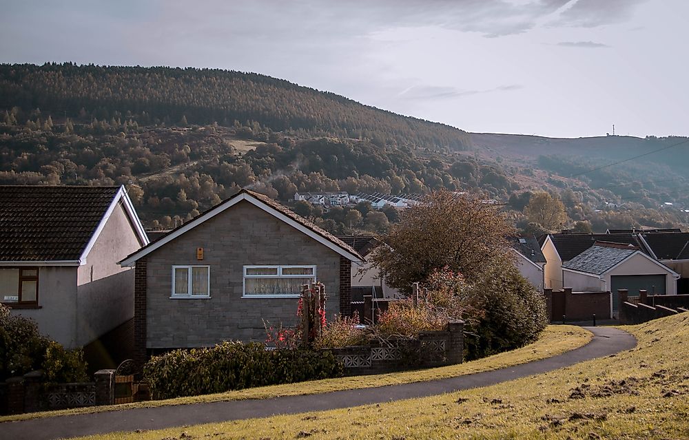 The village of Aberfan, Wales, was formerly a mining town. 